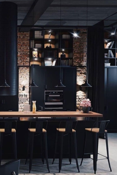 современные стили интерьера  индустриальный стиль