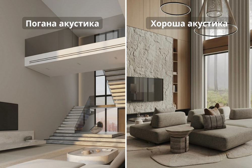 Хороша та погана акустика в житловому інтер'єрі Хороша та погана акустика в житловому інтер'єрі